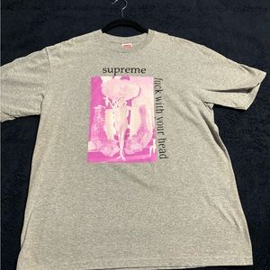 Supreme graphic t-shirt f*ck with your head